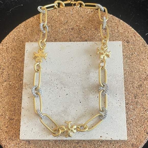 Tory Burch Jewelry - Tory Burch Elegant Gold and Silver Chain Necklace